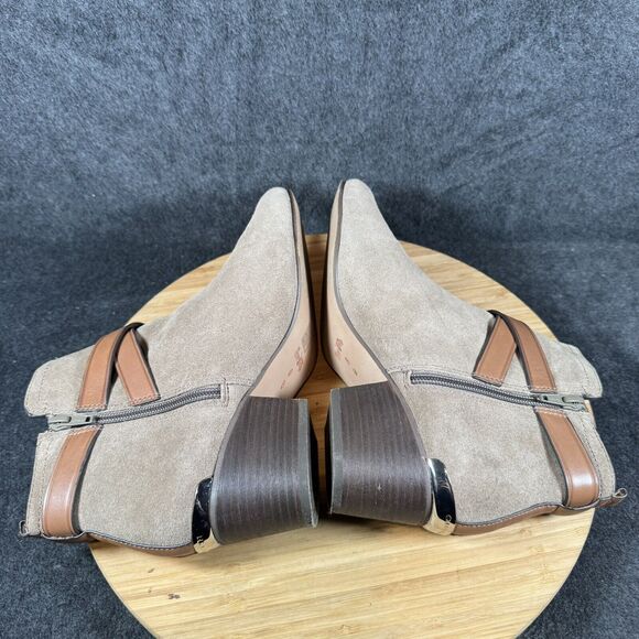 Women Coach Pauline Tan Suede Ankle Boots Booties Size‎ 8 B - Picture 5 of 8